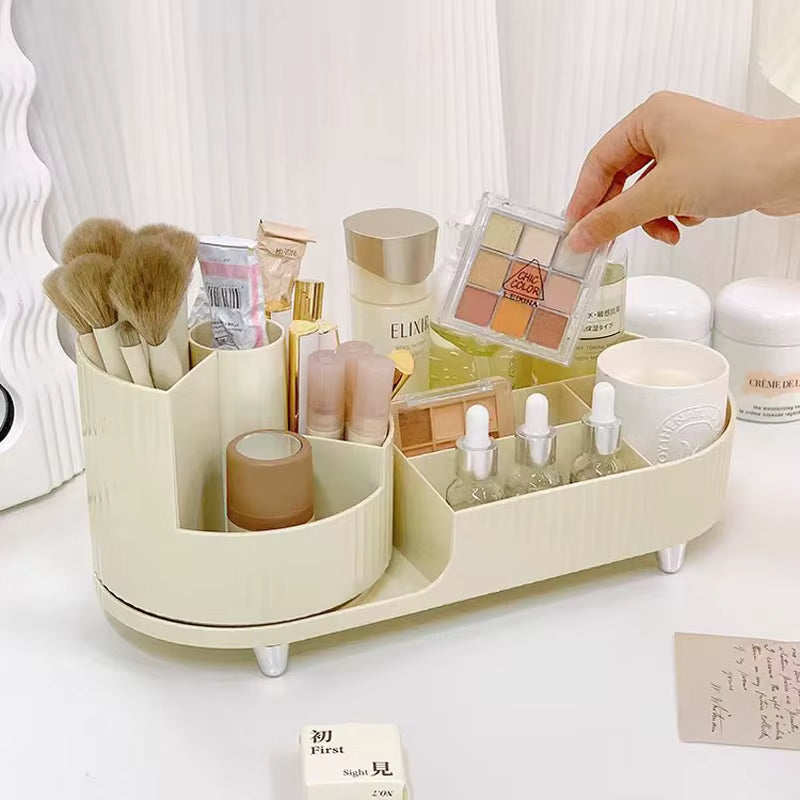 360° Rotating Aesthetic Makeup Organiser for Vanity