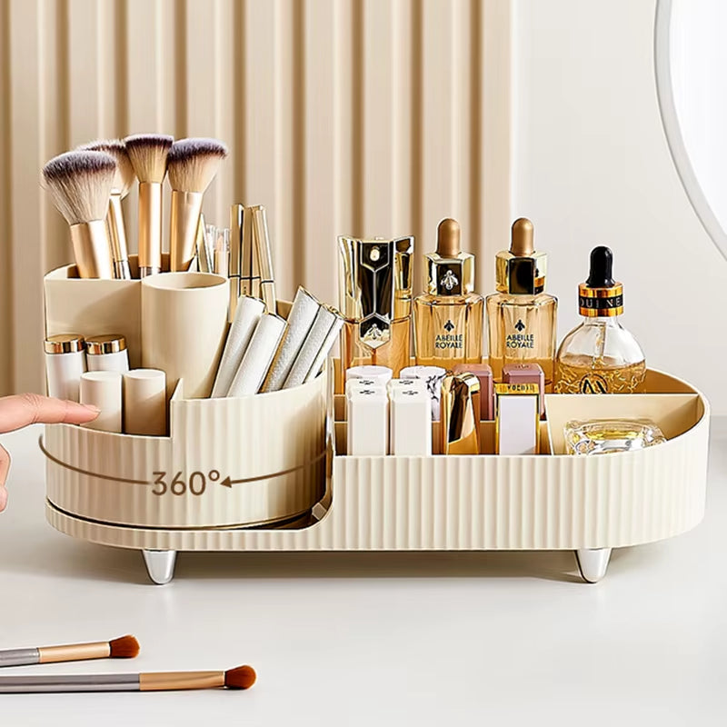 360° Rotating Aesthetic Makeup Organiser for Vanity