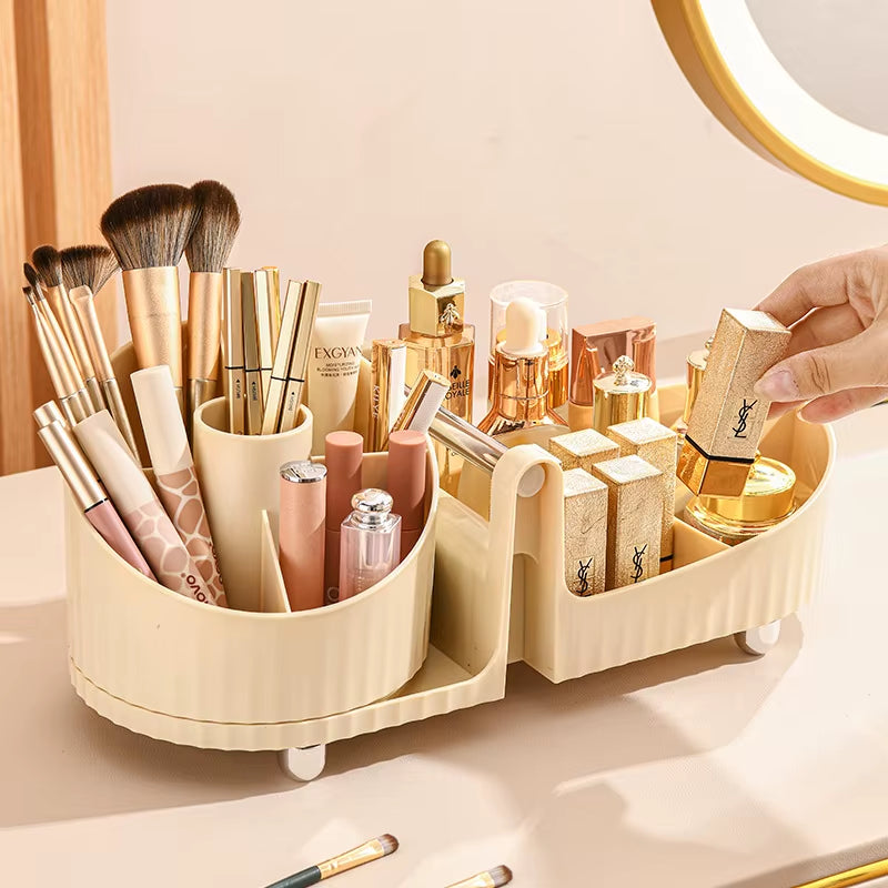 360° Rotating Aesthetic Makeup Organiser for Vanity
