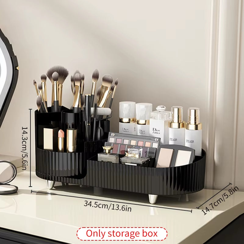 360° Rotating Aesthetic Makeup Organiser for Vanity