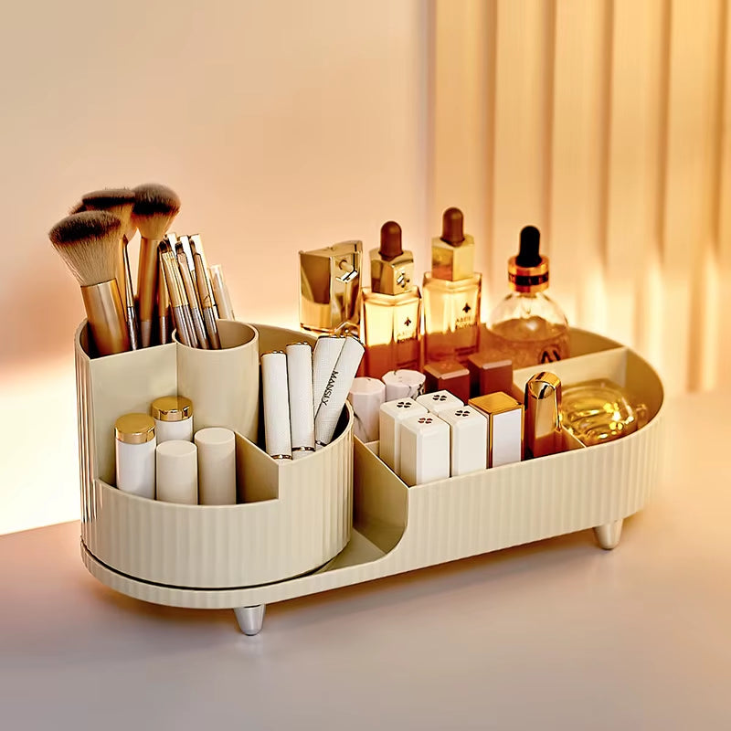 360° Rotating Aesthetic Makeup Organiser for Vanity