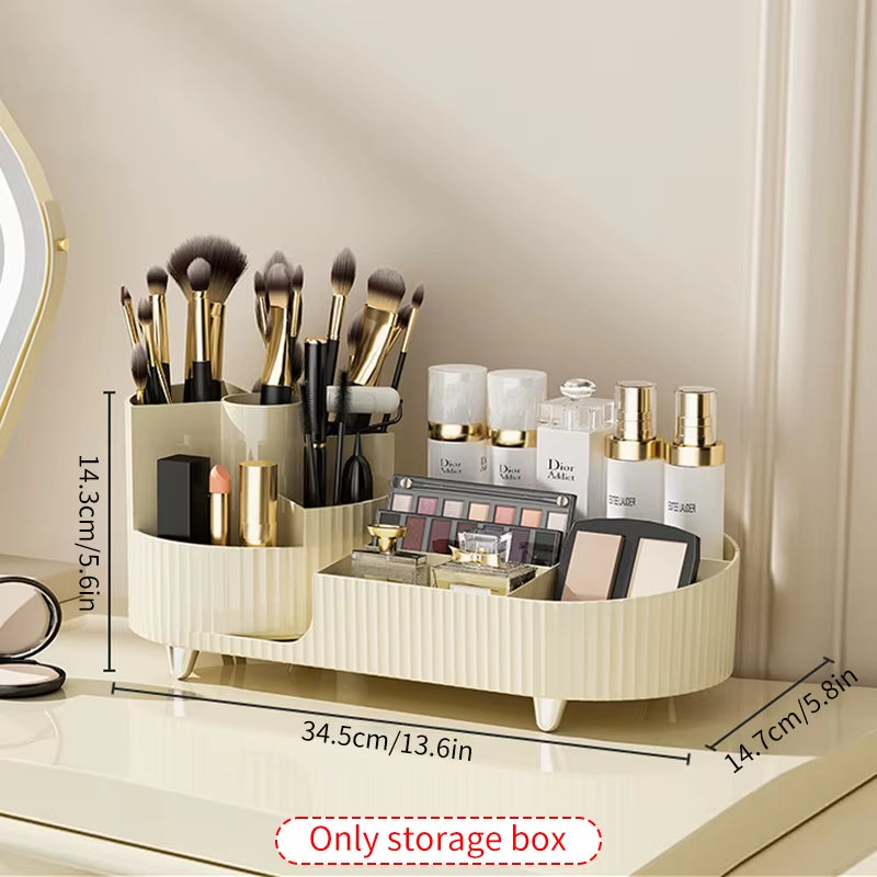 360° Rotating Aesthetic Makeup Organiser for Vanity
