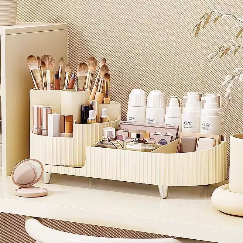 360° Rotating Aesthetic Makeup Organiser for Vanity
