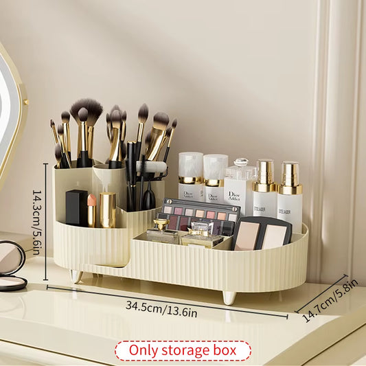  360° Rotating Aesthetic Makeup Organiser for Vanity